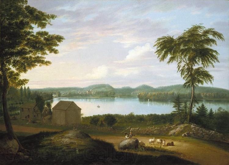Alvan Fisher View of Springfield on the Connecticut River Spain oil painting art